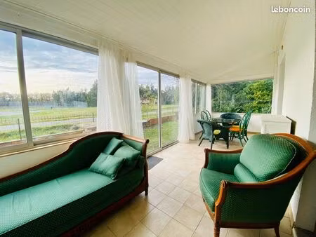 ? meublé + véranda+ jardin + 4 chambres
