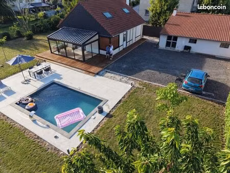 maison 120 m² vierzon – terrain 1300 m² – piscine 6x4 liner – garage 50 m² – dpe b