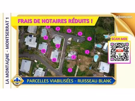 terrain 432 m² saint-denis