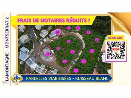 terrain 437 m² saint-denis