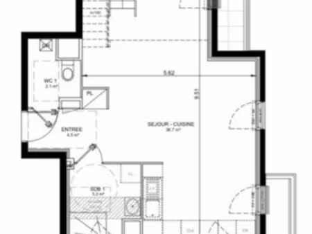 duplex  face à la scène
