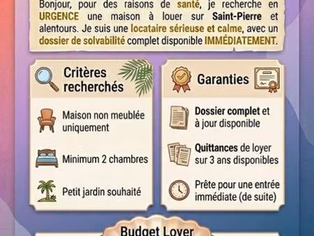 urgent recherche maison