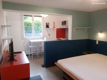 studio meublé 20 m² – étudiant – tout inclus – terrasse – 15 min caen