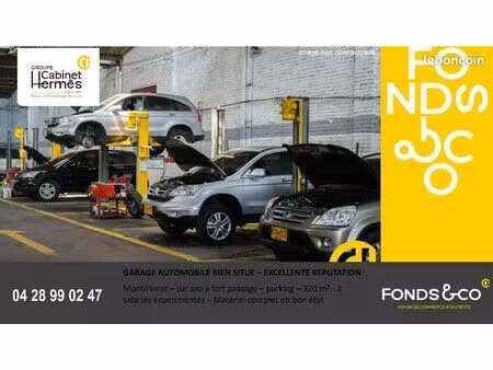 fonds de commerce autos 320 m²
