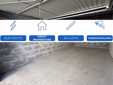 nouveau à lisieux – 10 garages avec électricité – de 18 à 43 m² – proche gare
