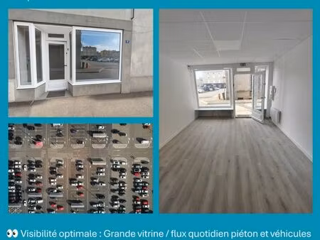 local commercial / bureau rénové - grande vitrine sur l'hyper-centre
