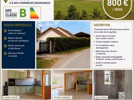 location maison meublée