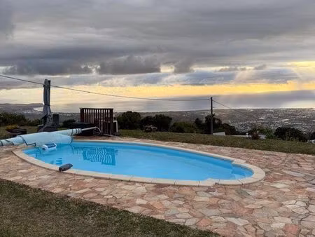 t3 meublé - vue panoramique- piscine
