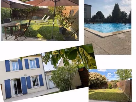 ? maison 3 pièces – 2 chambres – piscine en copropriété – quartier des haras à saintes