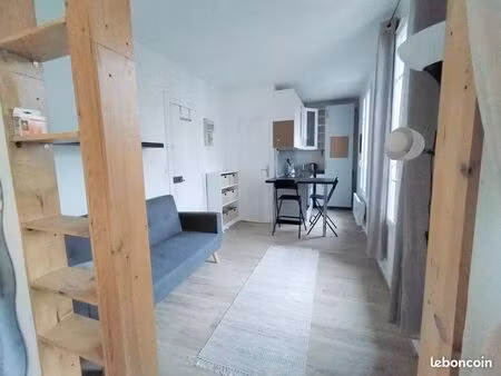 studio meublé rénové avec espace nuit séparé – levallois-perret