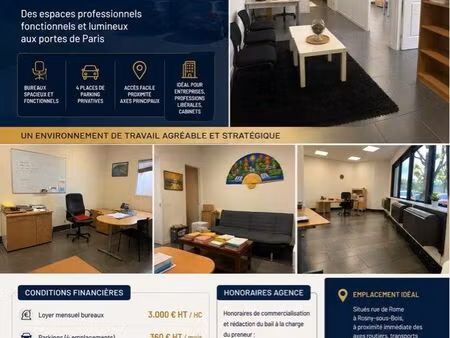 location de bureaux - rosny-sous-bois (93110)