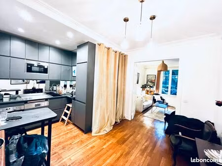 boulogne roland-garros – superbe 2 pièces rénové de 46 m² dans immeuble de charme années 3