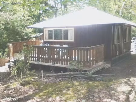 mobil home chalet avec sanitaire tout equipe (6 couchages)