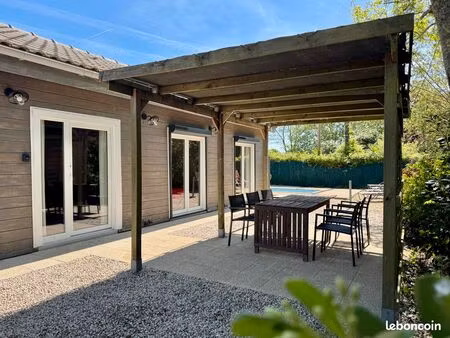 chalet meublé 70 m² avec piscine privative – septembre à juin – sallertaine / challans