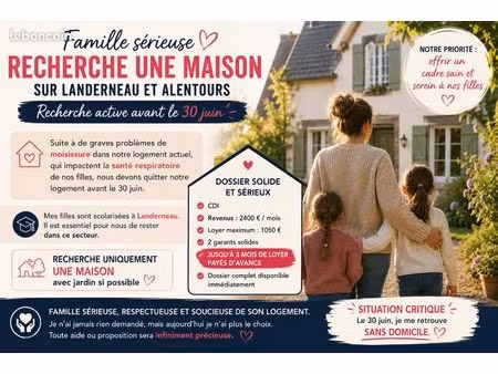 recherche maison urgent