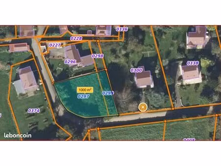 terrain 1 000 m²