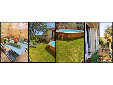 maison familiale 4 chambres piscine en bois