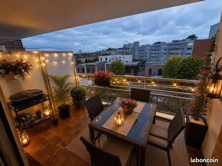 ? f3 lumineux 60 m² avec balcon et parking à thiais – sans frais d’agence –