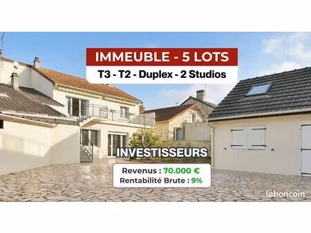 immeuble 195 m² maisons-alfort