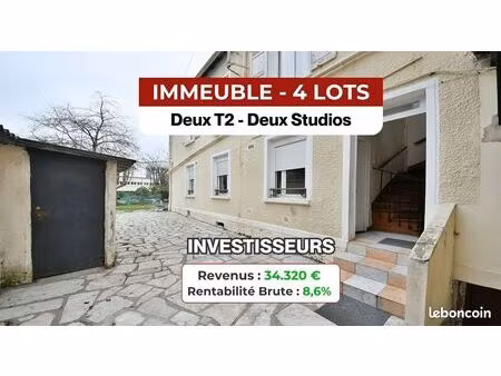 immeuble 108 m² villeneuve-saint-georges