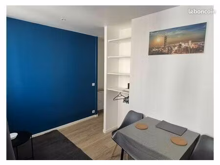 t2 entièrement équipé + cave proche des commodités et de paris