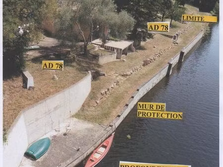 une pepite au bord de riviere et canal-non inondable
