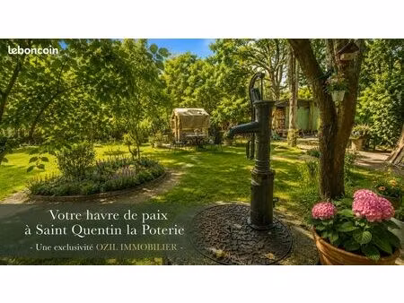 terrain de loisirs 665 m² | saint-quentin-la-poterie | proche centre-ville