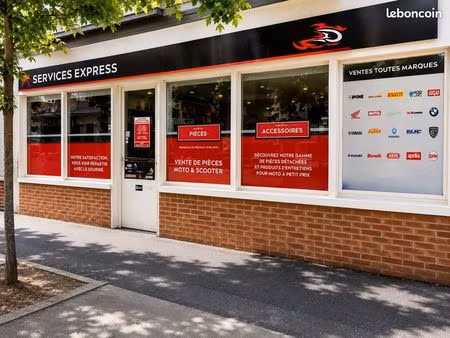 fonds de commerce moto / atelier / vente de pièces – emplacement stratégique