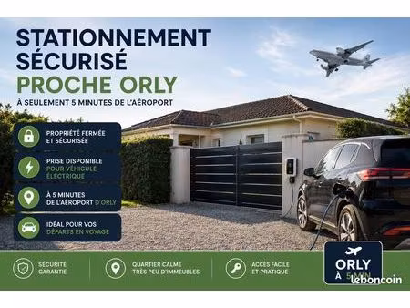 stationnement sécurisé proche aéroport