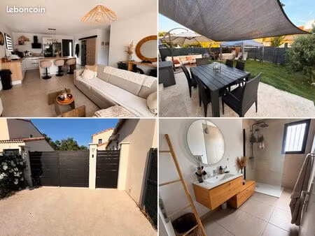 maison plain-pied récente 2023 – 65 m² – terrasse – jardin – dpe a