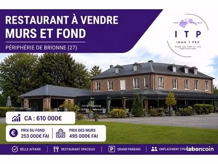 restaurant 200 m² brionne