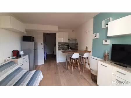 studio 21m2 parking et balcon 250m mer