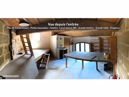 atelier d'artisan 32 m2 très lumineux