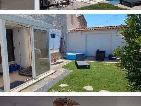 à louer – maison en pierres de 110m² avec petit jardin – la ronde (17170)