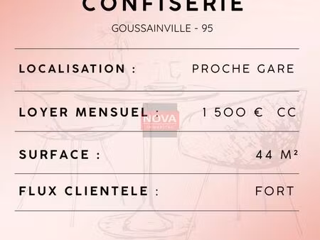 confiserie 44 m² goussainville