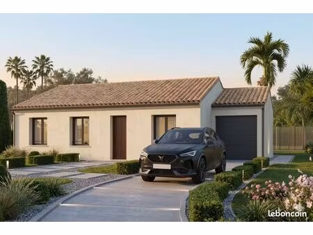 maison contemporaine de plain-pied 100 m² à lamasquère – terrain viabilisé 657 m²  3 chamb