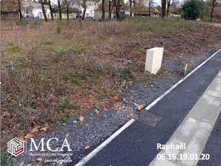 vente terrain 400 m² à biganos (33380)  155 000 €
