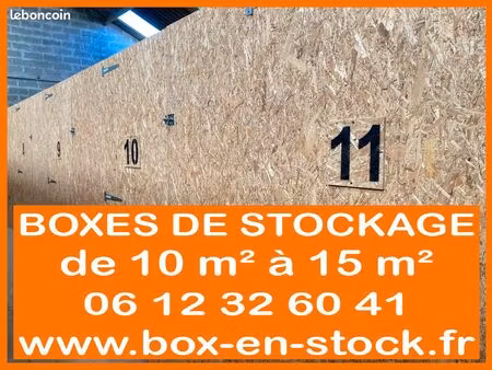 location box de stockage - garde meubles - plounéour-ménez