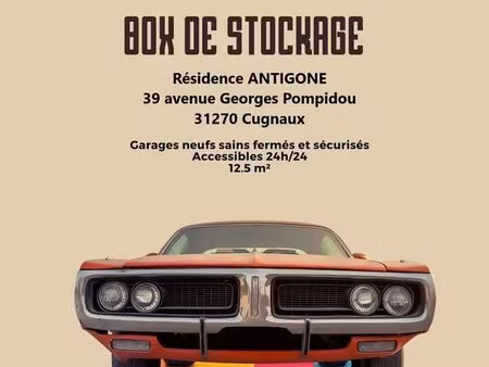 location box garage/stockage centre cugnaux
