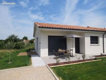 ★maison neuve t3 meublee avec clim  terrasse  jardin et parking★