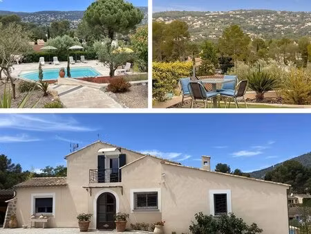 maison provençale rénovée avec vue dégagée et piscine