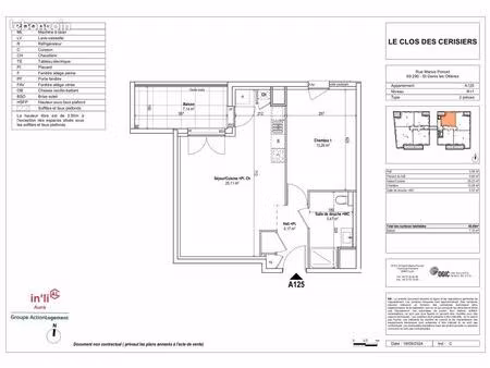 appartement 2 pièces 48 m²