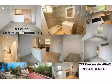 thorenc - très beau 2p  40m2 lumineux  calme avec belle terrasse