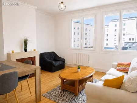 à louer – grand appartement 3 chambres – rouen rive droite - quartier pasteur - 100m2