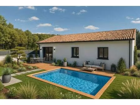 terrain avec maison neuve à vendre