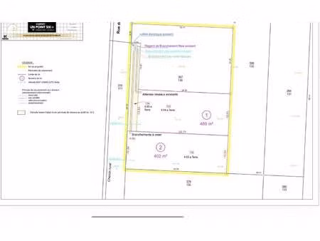 terrain constructible viabilisé à vendre
