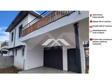 vente maison 3 pièces 70 m² saint-pierre (97410)