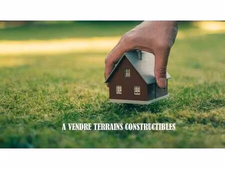 terrain constructible viabilisé à vendre