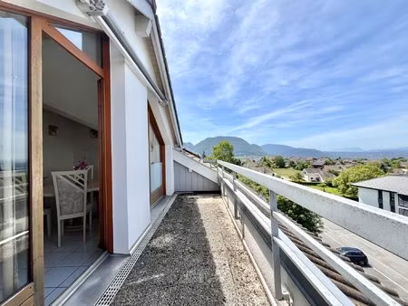 villaz centre - t2 - 40 m2 - dernier etage - cave - parking