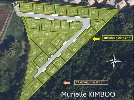terrain constructible viabilisé à vendre